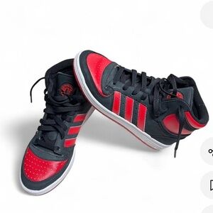 Adidas Top Ten Black and Red High-Tops